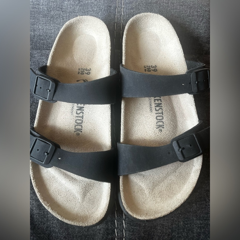 Birkenstock Black Buckle Sandals